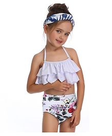 Milonee Sleeveless Top & Rose Print Bloomer Set - White Milonee Sleeveless Top & Rose Print Bloomer Set - White
