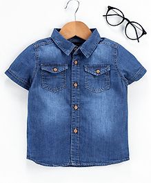 LC Waikiki Solid Half Sleeves Shirt - Dark Blue LC Waikiki Solid Half Sleeves Shirt - Dark Blue
