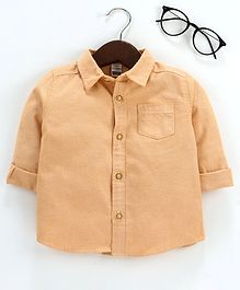 LC Waikiki Full Sleeves Solid Shirt - Beige LC Waikiki Full Sleeves Solid Shirt - Beige