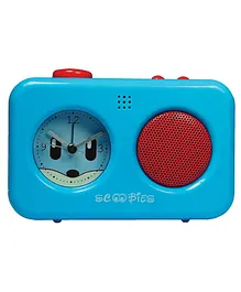 Scoobies Alarm Clock With Voice Recorder - Blue Red
