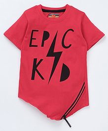 Forever Kids Epic Kid Print Half Sleeves T-Shirt - Pink Forever Kids Epic Kid Print Half Sleeves T-Shirt - Pink