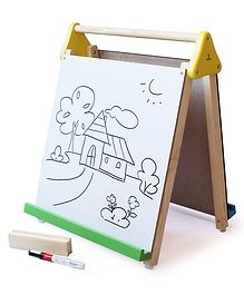 Shumee Wooden Table-Top 3-in-1 Board & Easel - Brown