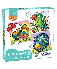 Frank Bird Themed Jigsaw Puzzles Set of 3 - Multicolour