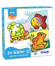 Frank Play And Learn In The Water Jigsaw Puzzle Multicolour Set of 3 - 15 Pieces 