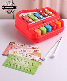 Babyhug 2 in 1 Xylophone Cum Piano - Red