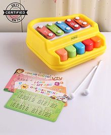 Babyhug 2 in 1 Xylophone Cum Piano - Yellow