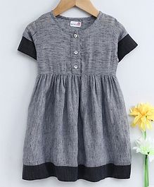 Bodhi Rai Solid Half Sleeves Dress - Grey Bodhi Rai Solid Half Sleeves Dress - Grey