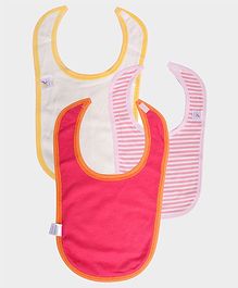 Colorfly Printed & Striped Bibs Pack Of 3 - (Color may vary)