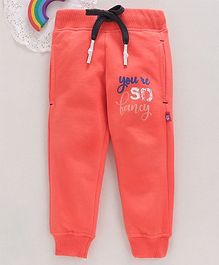 Bonkerz You're So Fancy Print Full Length Lounge Pants - Peach Bonkerz You're So Fancy Print Full Length Lounge Pants - Peach