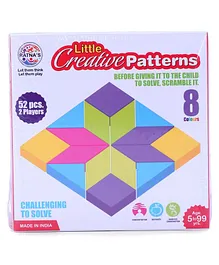 Ratnas Little Creative Pattern Board Puzzle Multicolor - 52 Pieces