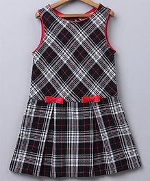 Beebay Sleeveless Checked Dress - Black Beebay Sleeveless Checked Dress - Black