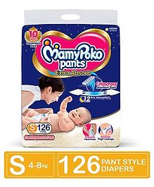 MamyPoko Pant Style Diapers Small - 126 Pieces