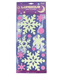 Luminous Wall Stickers & Decals Star & Dots Shape - Pink Green