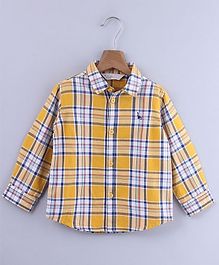 Beebay Checkered Full Sleeves Shirt - Yellow Beebay Checkered Full Sleeves Shirt - Yellow