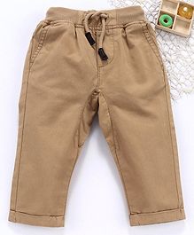 Fox Baby Full Length Solid Ribbed Trousers - Brown Fox Baby Full Length Solid Ribbed Trousers - Brown