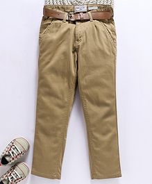 Gini & Jony Full Length Trousers With Belt - Beige Gini & Jony Full Length Trousers With Belt - Beige
