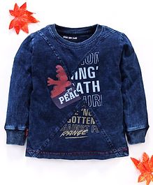 Gini & Jony Full Sleeves T-Shirt Multi Print - Navy Blue Gini & Jony Full Sleeves T-Shirt Multi Print - Navy Blue
