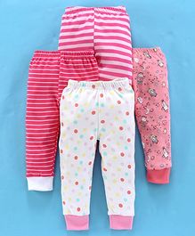 Kidi Wav Dots & Robot Print Full Length Pyjama - Pink Kidi Wav Dots & Robot Print Full Length Pyjama - Pink