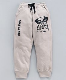 DEAR TO DAD Full Length Dog Print Lounge Pants - Beige DEAR TO DAD Full Length Dog Print Lounge Pants - Beige