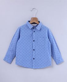 Beebay Star Print Full Sleeves Shirt - Blue Beebay Star Print Full Sleeves Shirt - Blue