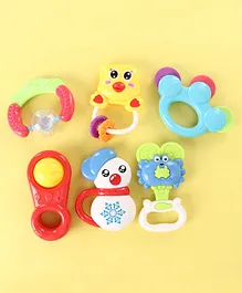 Baby Rattle Set Pack of 6 - Multicolor