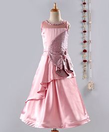 Dhyana Fashions Shimmery Sleeveless Gown - Light Pink Dhyana Fashions Shimmery Sleeveless Gown - Light Pink