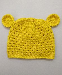 Knit Masters Bear Cap - Yellow Knit Masters Bear Cap - Yellow
