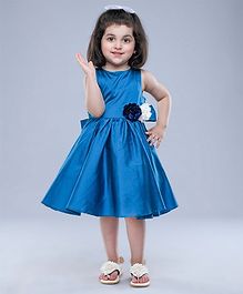 Jelly Jones Flower Applique Sleeveless Dress - Blue Jelly Jones Flower Applique Sleeveless Dress - Blue