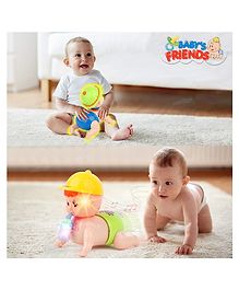 Zest 4 Toyz Runing and Weeping Naughty Baby Crawling Toy With Music and 3D Lights - Color May Vary