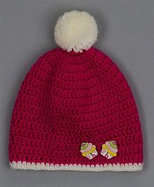 Buttercup from KnittingNani Cupcake Detailed Pom Pom Cap - Pink Buttercup from KnittingNani Cupcake Detailed Pom Pom Cap - Pink