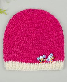 Buttercup from KnittingNani Butterfly Applique Cap - Pink Buttercup from KnittingNani Butterfly Applique Cap - Pink