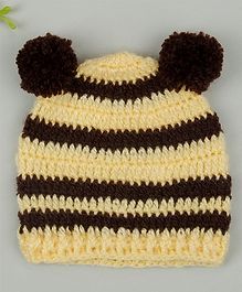 Buttercup from KnittingNani Bumble Bee Theme Cap - Yellow & Brown Buttercup from KnittingNani Bumble Bee Theme Cap - Yellow & Brown