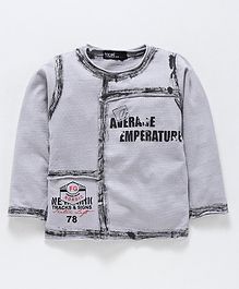 Tacos Average Temperature Full Sleeves Tee - Grey Tacos Average Temperature Full Sleeves Tee - Grey