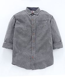 UFO Checkered Full Sleeves Shirt - Black UFO Checkered Full Sleeves Shirt - Black