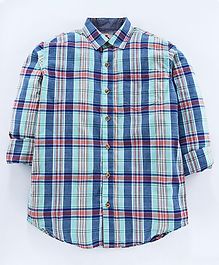 UFO Checkered Full Sleeves Shirt - Green UFO Checkered Full Sleeves Shirt - Green