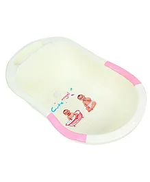 Medium Size Cute Angel Print Bath Tub - Pink (Print May Vary)