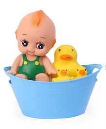 Ratnas Squeeze Baby With Ducks Bath Toy (Color & Design May Vary)