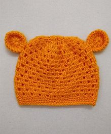 Knit Masters Ear Applique Cap - Orange Knit Masters Ear Applique Cap - Orange