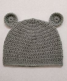Knit Masters Ear Applique Cap - Grey Knit Masters Ear Applique Cap - Grey