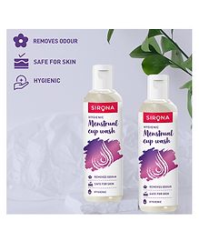 Sirona Hygiene Menstrual Cup Wash with Rose Fragrance Pack of 2 - 100 ml each