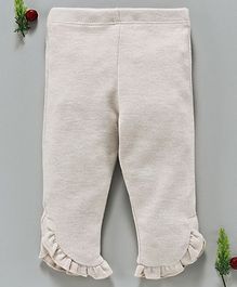 LC Waikiki Ruffled Hem Three Fourth Length Pants - Beige LC Waikiki Ruffled Hem Three Fourth Length Pants - Beige