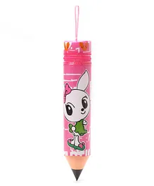 Pencil Pouch Bunny Print - Pink