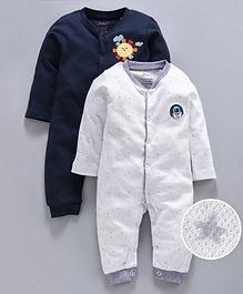 whaou Sun Patch Full Sleeves 2 Romper - Navy Blue whaou Sun Patch Full Sleeves 2 Romper - Navy Blue