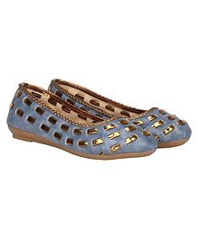 Buckled Up Designer Lace Bellies - Blue Buckled Up Designer Lace Bellies - Blue