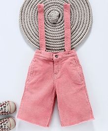 Gini & Jony Capri With Suspenders - Pink Gini & Jony Capri With Suspenders - Pink