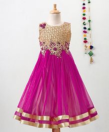 Betty By Tiny Kingdom Solid Sleeveless Gown - Pink Betty By Tiny Kingdom Solid Sleeveless Gown - Pink
