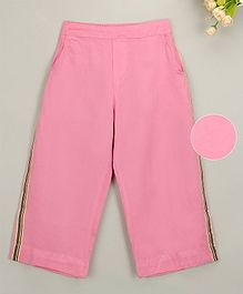 Budding Bees Side Striped Full Length Pants - Pink Budding Bees Side Striped Full Length Pants - Pink