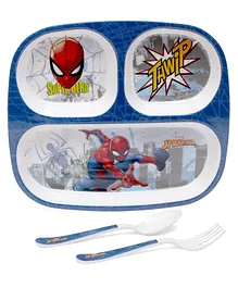 Servewell Feeding set Spider Man Theme Pack of 3 - Blue