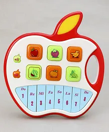 Apple Shape Musical Interactive Toy - Red & White