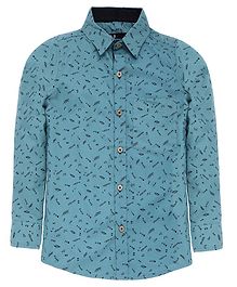 Nick&Jess Printed Full Sleeves Shirt - Green Nick&Jess Printed Full Sleeves Shirt - Green